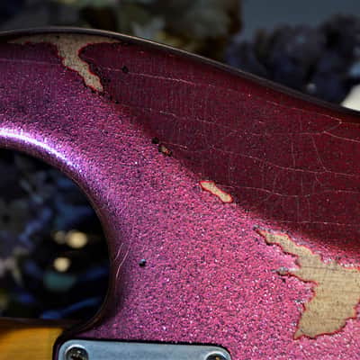 American Fender Stratocaster Custom Pink Sparkle image 7