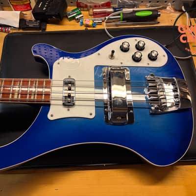 2006 Rickenbacker 4003 Blueburst OHSC Rare Blue Burst Bass image 12