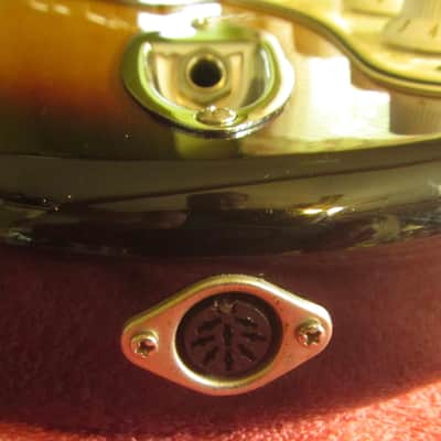 Optek Fretlight 400 Series strat-Style Electric guitar - 3 tone sunburst with cables image 17