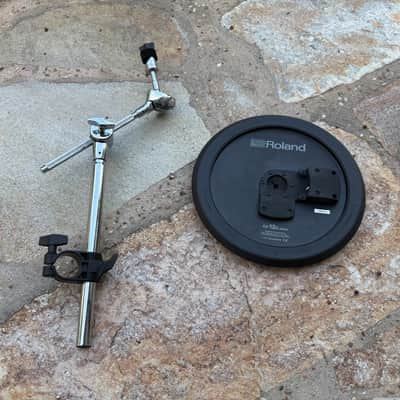Roland CY-12C-BK Dual-Trigger Cymbal Crash Cymbal Black 12 cy12c - BLACK BOTTOM image 2
