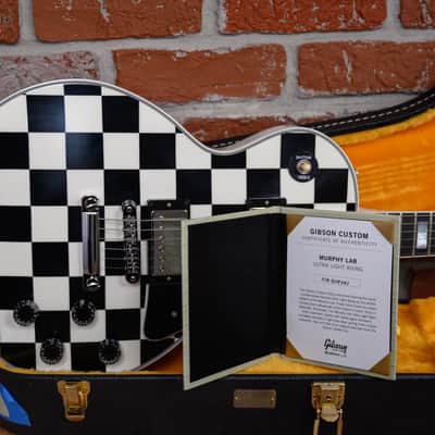 Gibson Custom Shop TRG Stinger Series les Paul Custom Murphy Lab Ultra Light Aged Checkerboard 2025 w/OHSC image 13