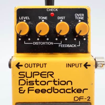 Boss DF-2 SUPER Distortion & Feedbacker 1984 Made in Japan Guitar Effect Pedal 471200 image 3
