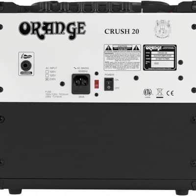 Orange Crush 20 Twin-Channel 20W Guitar Amplifier, Black image 5