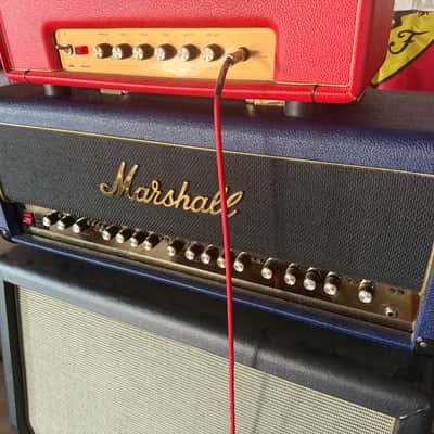 Marshall 6100 30th Anniversary Series 3-Channel 100-Watt Guitar Amp Head 1992 - 1997 - Blue image 1