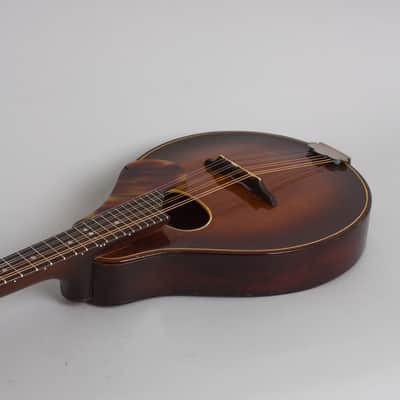 Stradolin  Oval Hole Arch Top Mandolin,  c. 1936, original black chipboard case. image 7