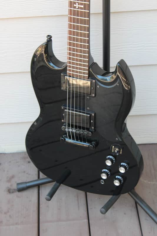 2004 Epiphone G-400 SG Tony Iommi Signature Electric Guitar Black