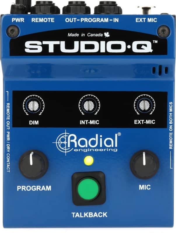 Radial Studio-Q Desktop Cue & Talkback Controller (StudioQd1) image 1