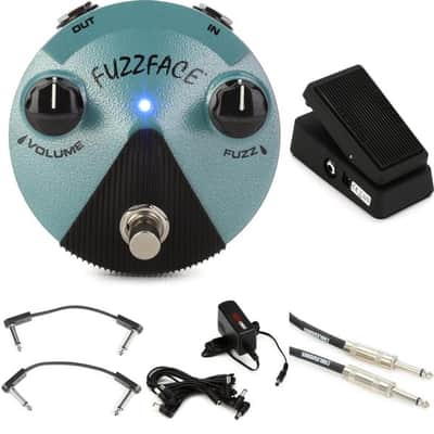Dunlop Cry Baby Mini Wah and Jimi Hendrix Fuzz Face Mini Pedal Pack with Power Supply image 2