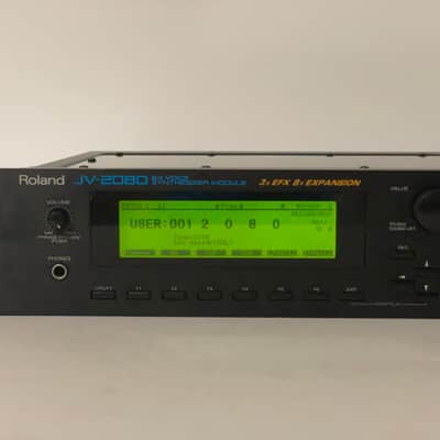 Roland JV-2080 with New internal battery 100V- 240V 64-Voice Synthesizer Module 1997 - 2000 90s y2k Made in Japan - Worldwide Shipment image 2