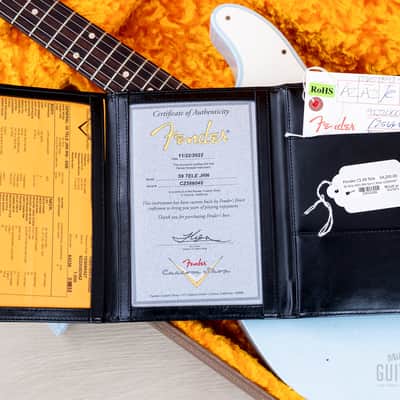 Fender Custom Shop '59 Telecaster Journeyman Relic Sonic Blue image 16