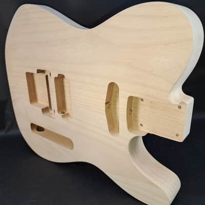 Unfinished Alder HxS body - Tele -for Fender Strat Stratocaster neck Floyd Rose J2512 image 6
