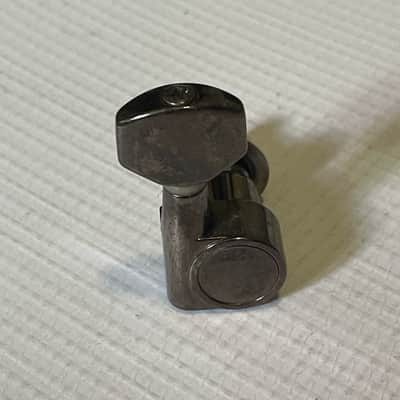 2000's Indonesian Ibanez S & RG Series Dual Pin Cosmo Black Tuners Tuning Pegs 7 In Line image 10