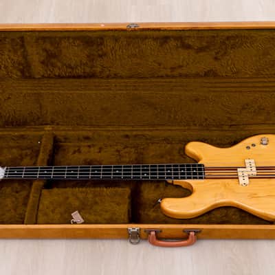 1979 Kramer DMZ 4000 Vintage Aluminum Neck Bass Natural w/ Case image 18