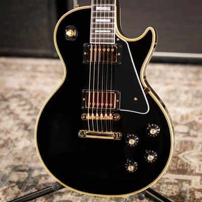 Gibson Custom Shop 1968 Les Paul Custom Reissue Electric Guitar - Ebony with Hardshell Case image 3