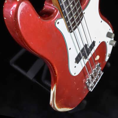 Fender Precision Bass with Rosewood Fretboard 1966 Candy Apple Red image 12