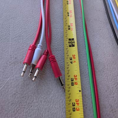 30+ Eurorack Patch Cable Bundle - Black, White, Green, Red, Blue, Yellow, Purple, etc - Hosa, Tiptop, Modbap, and other various makers image 11