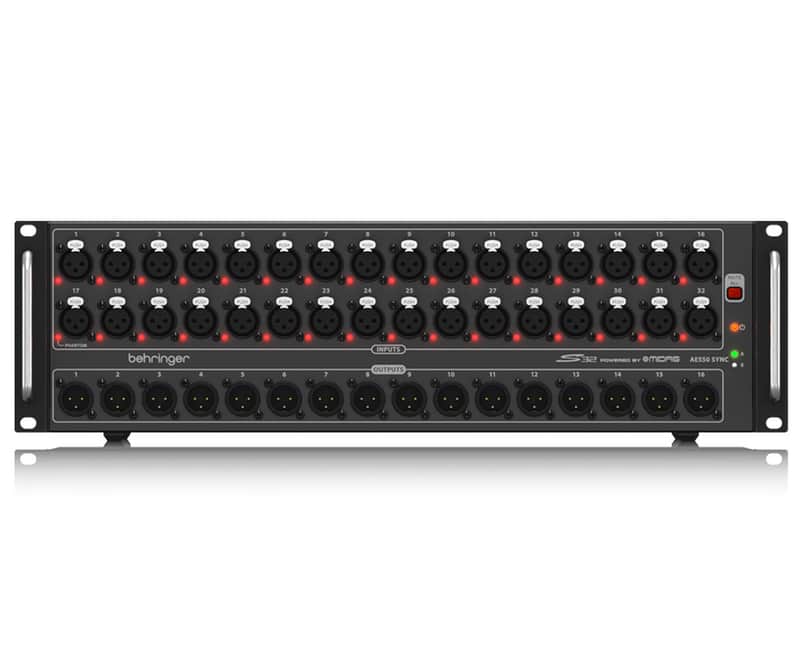 Behringer S32 32-Input Digital Stagebox w/ Midas Preamps 16 Outputs image 1