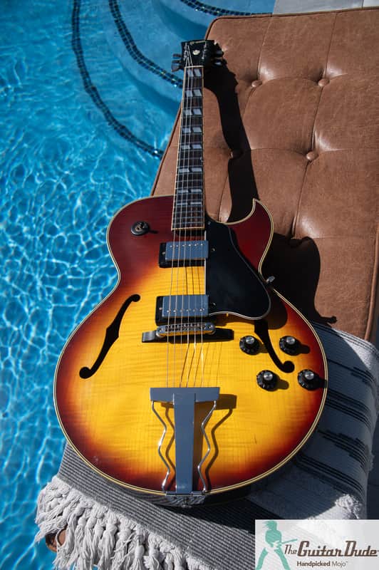1976 Greco S55 (S50 N60) (ES-175)  - Vintage Sunburst - Made in Japan - Pro Set Up w Perfect Frets/Action/Intonation! - image 1