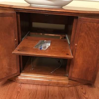 Fisher Philharmonic HiFi Console P-295 Cabinet 1967 Cherry Finish image 2