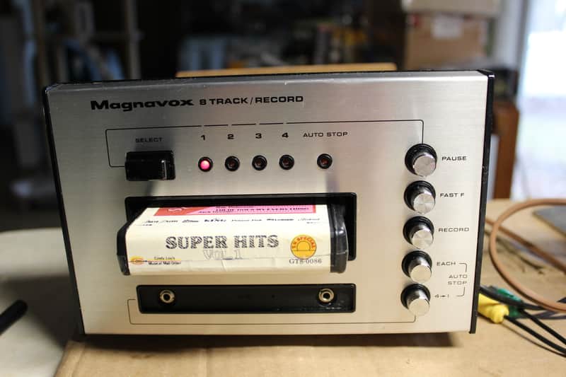 Restored Magnavox 439L 8 track player