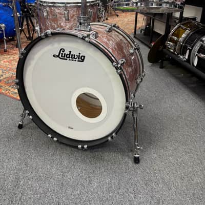 Ludwig Classic Oak Rose Marine Pearl 4pc Drum Set image 5