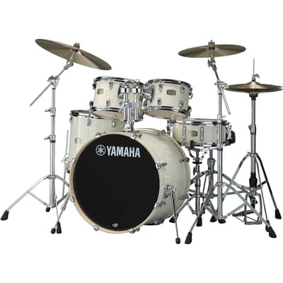 Yamaha SBP2F50 Stage Custom Drum Shell Kit, 5-Piece, Classic White