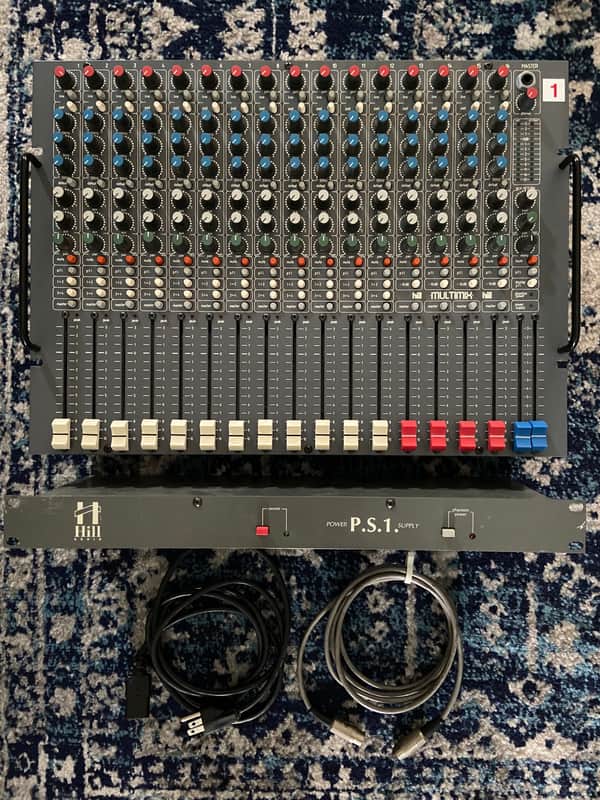 Hill Audio MultiMix 16-Channel Mixer and Power Supply NOT WORKING PARTS ONLY image 1