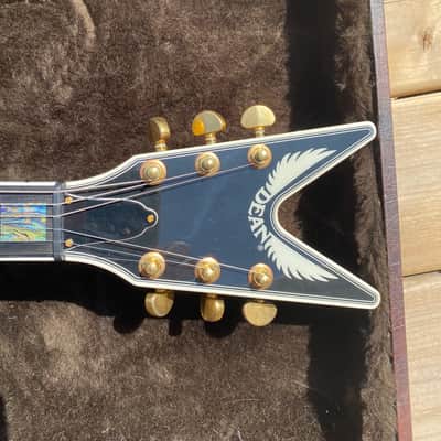 Dean USA custom shop Cadillac tiger eye 2003 - Tiger Eye Flame Top Burst image 3