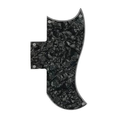 Gibson SG 61' Reissue Half Face Pickguard - 4-Ply Black Pearl image 1