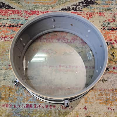 Rogers 14x5" Luxor Blue/Silver Duco Snare - Cleveland Tag image 14