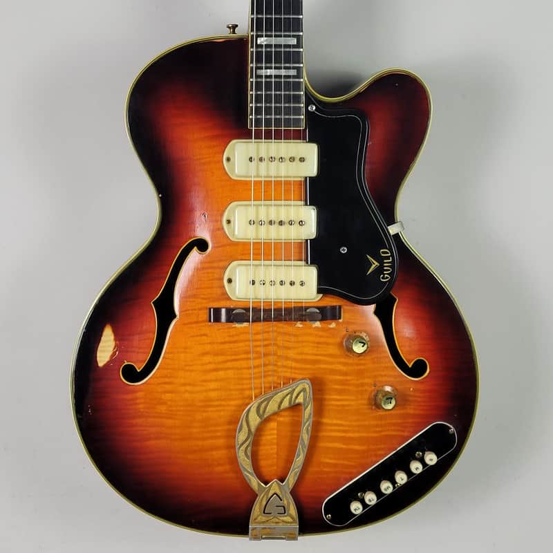 1962 Guild X-350 Stratford - Sunburst With OHSC image 1