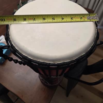 Djembe hand drum 20x10 - Red image 2