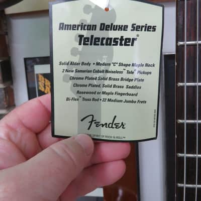 2008 Fender American Deluxe Telecaster with Rosewood Fretboard - Aged Cherry Burst image 12