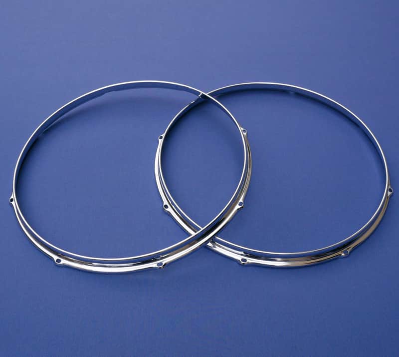 Slingerland Chrome Over Steel 16" Hoops 8 Holes Niles Vintage No.2 image 1