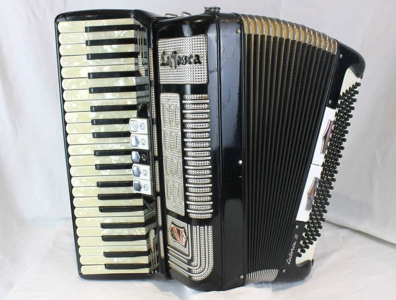 6475 - Black Gretsch La Tosca Victoria III Piano Accordion LM 41 120 image 1