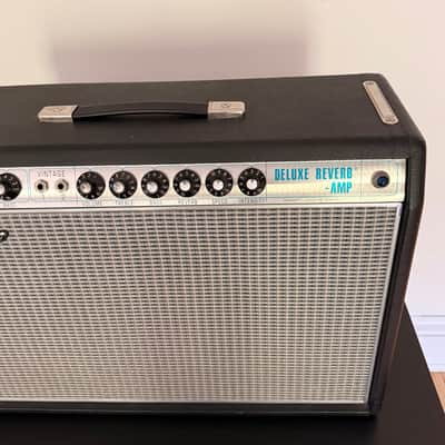 Fender '68 Custom Deluxe Reverb 2-Channel 22-Watt 1x12" Guitar Combo 2013 - Present - Black image 3