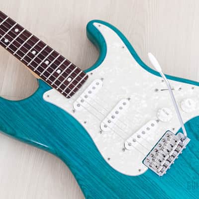 2012 Fender '62 Stratocaster ST62/ASH/MH Transparent Blue + Headstock Near-Mint, Japan MIJ image 7