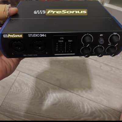 PreSonus Studio 24C 2x2 USB-C Audio / MIDI Interface 2019 - Present - Black image 2