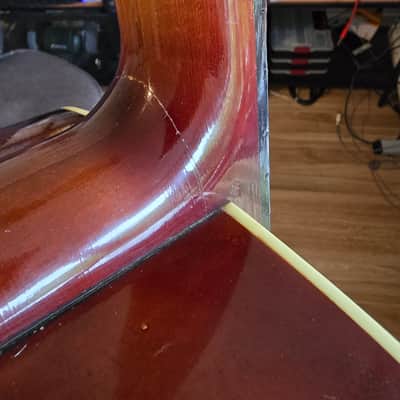 Höfner 456 German Vintage Archtop - Born on Jan 25th, 1960 - Beautiful Flamed Maple - Pro Setup (2,3mm Action) image 16
