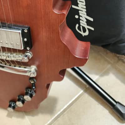 Epiphone USA Map Guitar Reissue 2005 - Natural Mahogany image 7