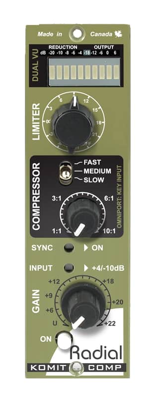 Radial Komit 500 Series Compressor / Limiter Module 2010s - Green image 1