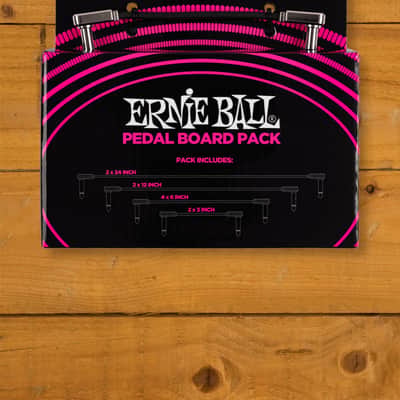 Ernie Ball Flat Ribbon Patch Cables Pedalboard Multi-Pack image 1