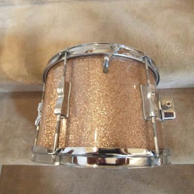 Ludwig Vintage pink champagne sparkle Club Date 8 x 22 inch tom, 1966 - mint! image 4