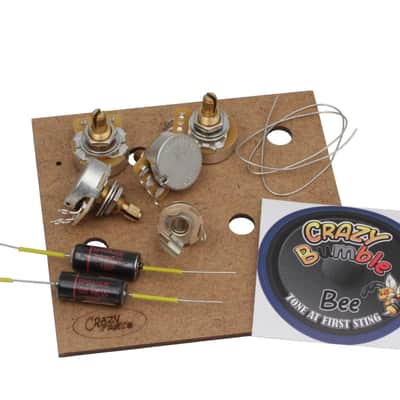 Vintage style Electric Upgarde Kit Shortshaft for Gibson Les Paul incl. Black Beauty Caps image 1