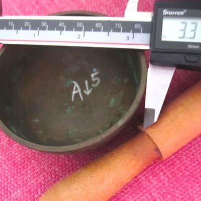 Japanese Rin Singing Bowl Cup Chime Bell with Striker - Vintage image 4