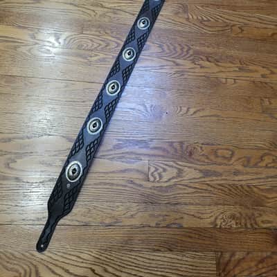 Handmade High Quality Leather and Genuine Silver Guitar Strap New - Brown image 10