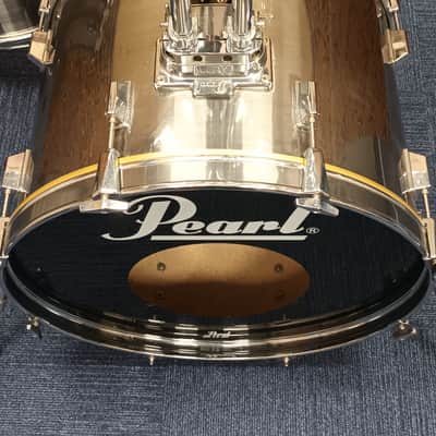 1990s Pearl Export Shell Pack in Brushed Steel – 22″,12″,13″ & 16″ image 4