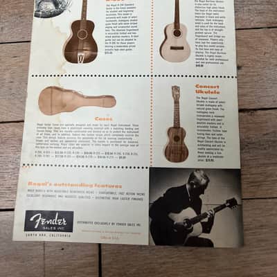Circa 1963 Fender Dealer Letter and Regal Catalog Rare Collector Vintage Pre CBS image 9