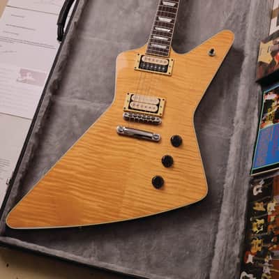 Gary Moore Owned 1984 Hamer Explorer #0731 Natural | Hamer Standard w/One-Piece Flame Honduras Mahogany Back, Flame Maple Top, Honduras Mahogany Neck, Scimitar Headstock w/Rare Flame Maple Veneer, DiMarzio PAF + Hamer Slammer Humbuckers & Sperzel Tuners image 24