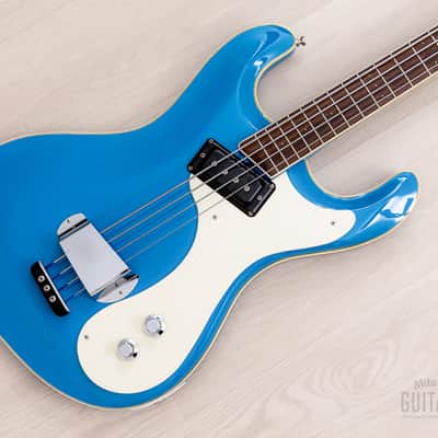 2006 Mosrite USA Custom Shop Ventures Model Bass 1963 Vintage Reissue California Blue w/ Case, COA image 1
